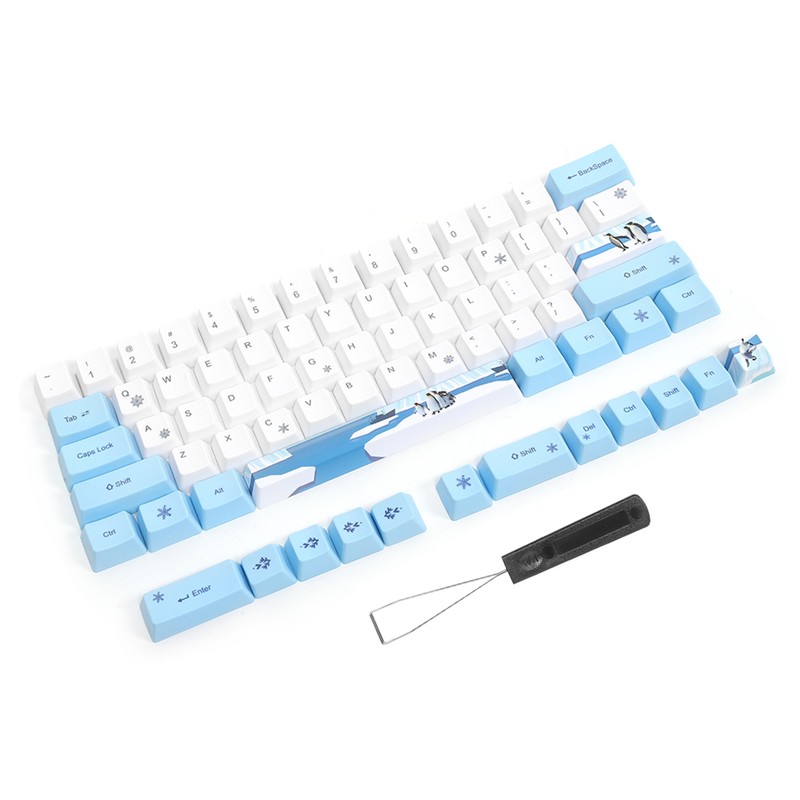 73PCs Sublimation Keycaps PBT Mechanical Keyboard Accessory PC Parts with