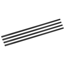 sourcing map 4Pcs Carbon Fiber Tubes 10 x 12 x 330mm Plain Weave Glossy Surface Rod 3K Roll Wrapped Carbon Round Tubing for RC Airplane Quadcopter Multicopter