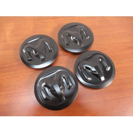 19-2021 Ram 2500 3500 (4) Matte Black Center Caps for 17x8 18x8 20x8 Wheels OEM