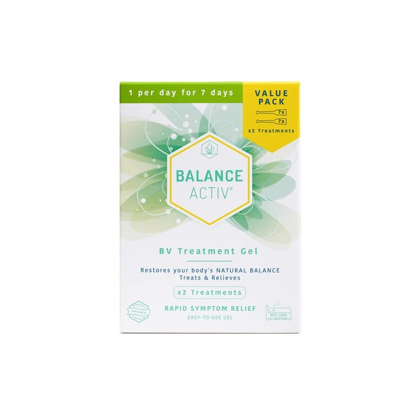 Balance Activ Gel | Bacterial Vaginosis Treatment for Women | Works Naturally to Rapidly Relieve Symptoms of Unpleasant Odour, Discomfort & Discharge Associated with BV | 1 Pack of 14