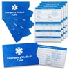 Performance IDs Emergency Medical Cards for Wallet (4 Pack) Tri-Folding