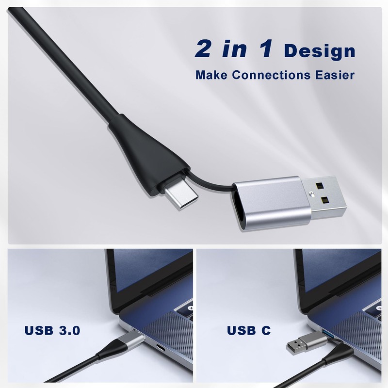 CFast 2.0 Card Reader 5-in-1, USB C USB 3.0 Aluminum