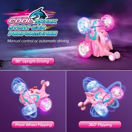 Dislocati Remote Control Cars, Toys for 3-12 Year old Girls Monster Truck Toys Girls Toys Age 5 6 7 Gifts for 3-10 Year Old Girls Girls Birthday Presents Outdoor Toys RC Car Toys for Kids