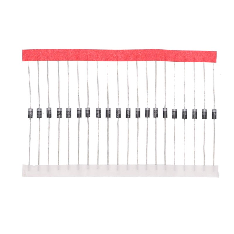 HUABAN 20PCS 1N4001 Rectifier Diode 1A 50V DO-41 (DO-204AL) Axial
