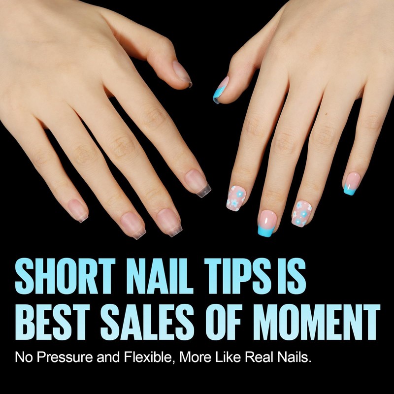 TOMICCA Artificial Nail Tips for Gel Nails Gel Nails Coffin