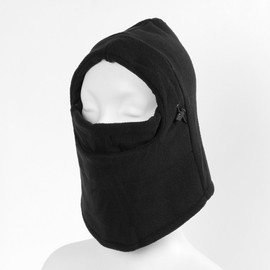 Double-Up Warm Neck Warmer Balaclava (Black) Hat Neck Gaiter