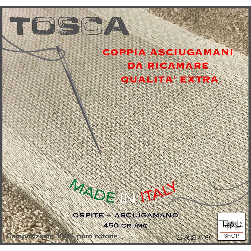 Tex family Tosca © Aida Towelling Towel Set for Embroidery