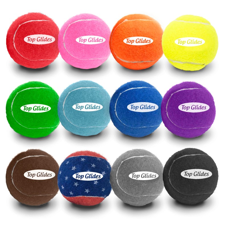 Top Glides Precut Walker Tennis Ball Glides - Gray -