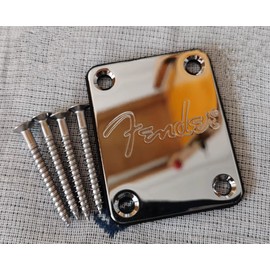 Silver Metal Guitar Neck Plate - Reinforcement Connector for Fender Electric Bass/Guitar (Type B)