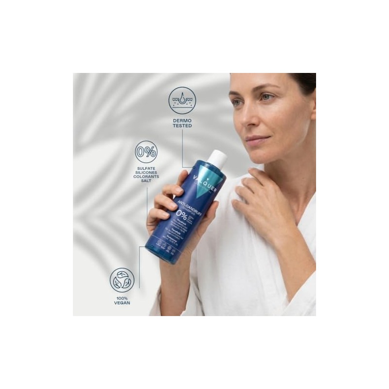 VALQUER Shampoo Anticaspa Zero Sin Sulfatos 400 ml