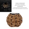 Outdoor Solar Lantern LED Waterproof Hollowed Rattan Ball Solar Hanging