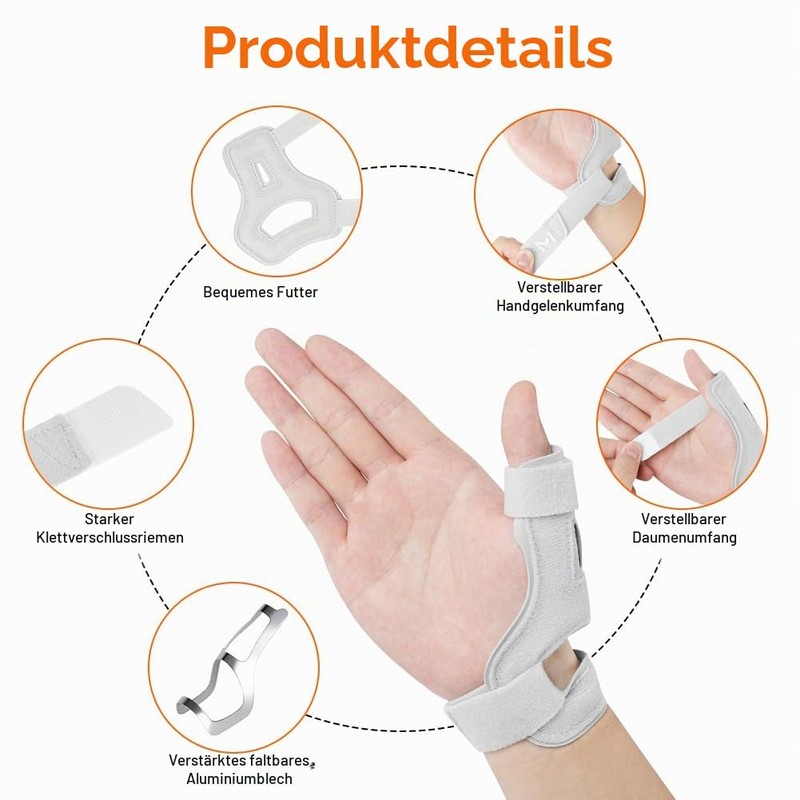 Beugo Thumb Splint, CCD Joint Bandage Right & Left