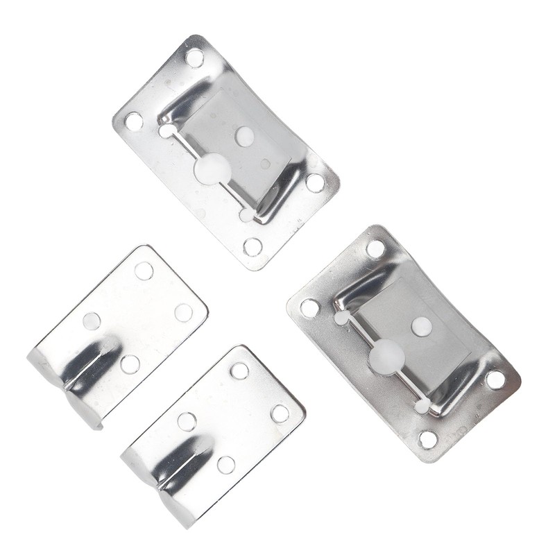 Aramox 1 Pair Removable Table Mount, Marine Stainless Steel Desk