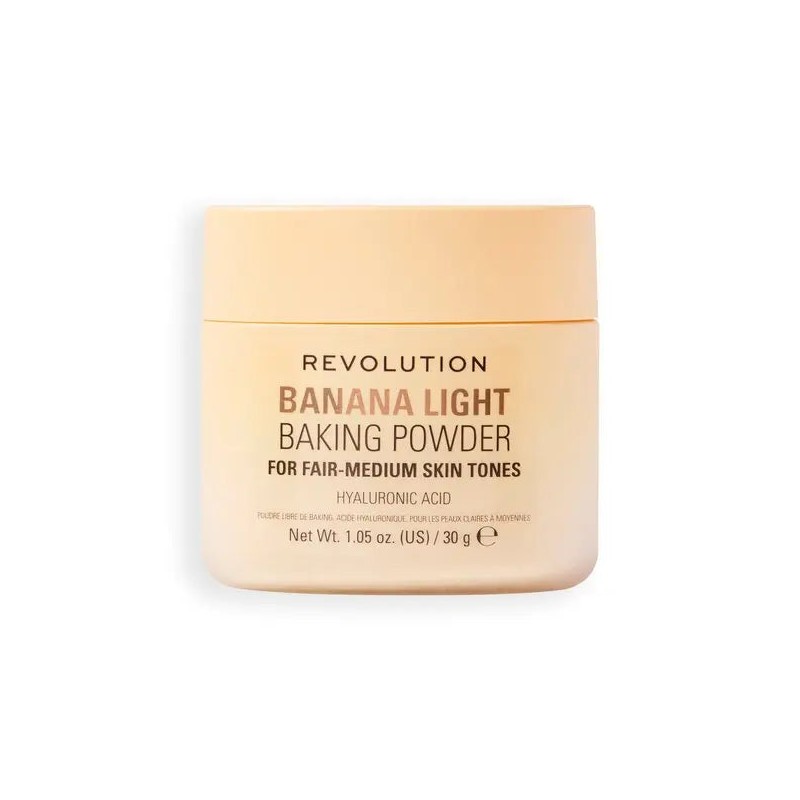 Makeup Revolution Loose Baking Powder, Banana Deep - Verheldert voor