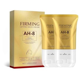 2PCS Crema para Cuello Reafirmante, Crema Reafirmante para el Cuello, Tighten and Lift With Double Roller Massage, Puede Eliminar las Arrugas del Cuello, Reducir las Arrugas y la Papada.