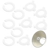 Pack of 10 Lampshade Reducing Ring E27 to E14, Plastic