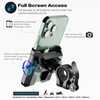 visnfa New Upgraded Bike Phone Mount Holder Two Connectors Quickly