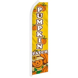 Alternative Novelties Pumpkin Patch 2.5'x11.5' Super Knit Polyester Advertising Super Swooper Flag