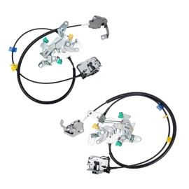 Qagea Rear Door Lock Latch & Cable - Left Driver & Right Passenger Side - Replacement for 99-07 Ford F250 F350 F450 F550 Super Duty, Locking Latches Assembly Replaces# 6C3Z-28264A00-A 6C3Z-28264A01-A
