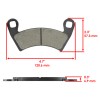 Caltric Front Rear Brake Pads for Polaris Ranger Crew 700