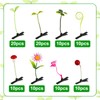 100pcs Sprout Clips, Funny Bean Sprout Hair Clips