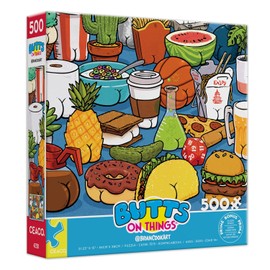 Ceaco - Brian Cook - Butts on Things - Rompecabezas de 500 Piezas