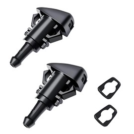 2 Pcs Windscreen Washer Jets,Front Windshield Washers Nozzles with Rubber Gasket Universal Adjustable Cars Windshields Nozzle,Compatible for Ford Kia Sportage Hyundai Tucson Accessories Replacement