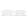 4 Sets Exterior Door Handle Cover ABS Chrome Weatherproof Replacement