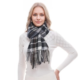 RUI VTRON Scarf for Women Plaid Scarves Winter Warm Oversized Pashmina Tartan Scarves