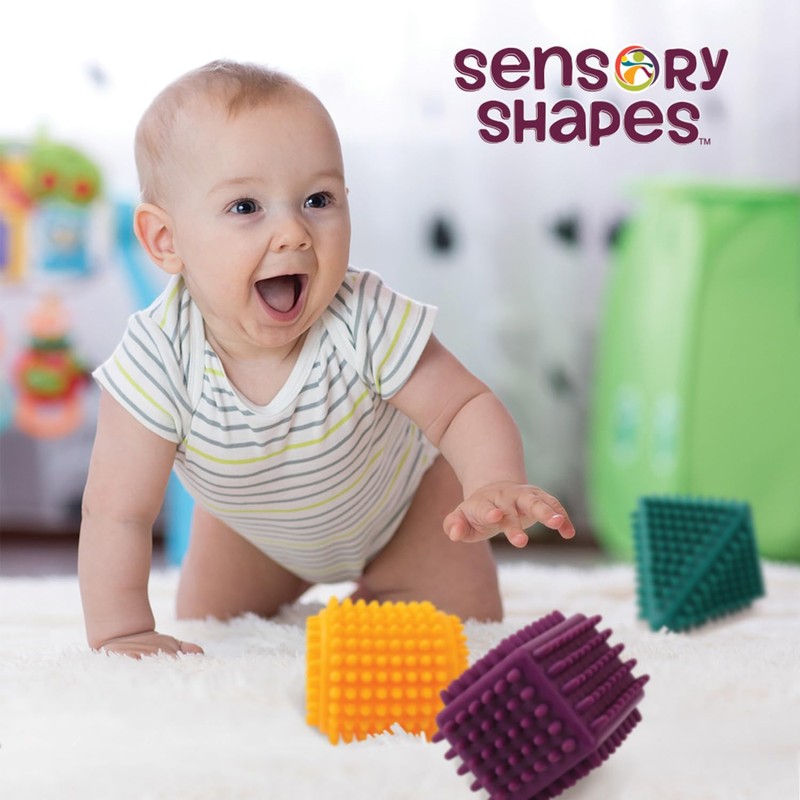 Hedstrom Infant Sensory Shapes, 6 Pack, Multi-Color