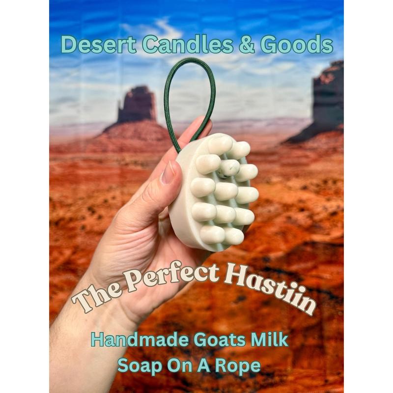 Soap on Rope - Body Soap with Scented Aroma:_S’Mores Please!