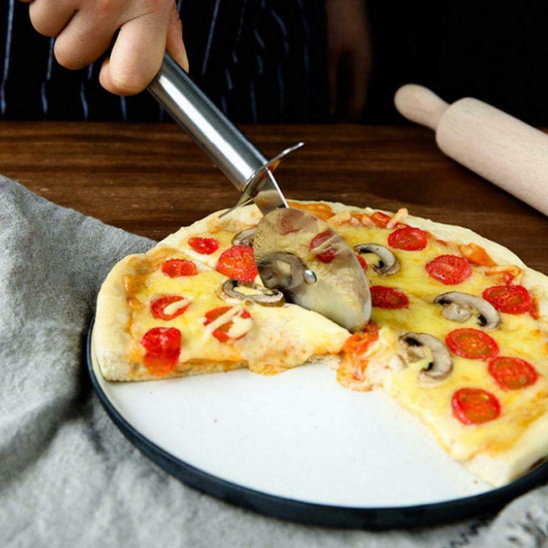 315 Supplies Pizza Cutter Stainless Steel Slicer Pizza Wheel Cutter