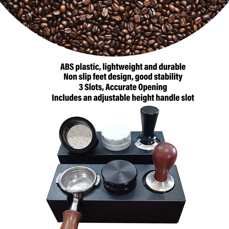 Coffee Filter Tamper Holder Multiple Holes Plastic Powder Needle Dispenser
