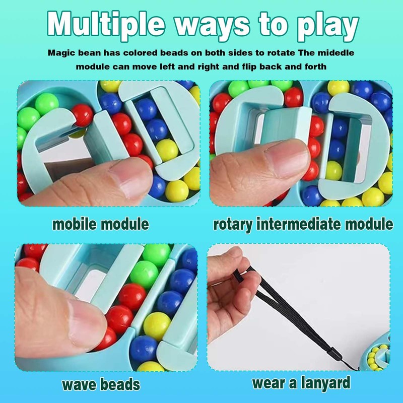 DERJDISF Magic Bean Educational Toy - Multifunctional Car Ride Activity