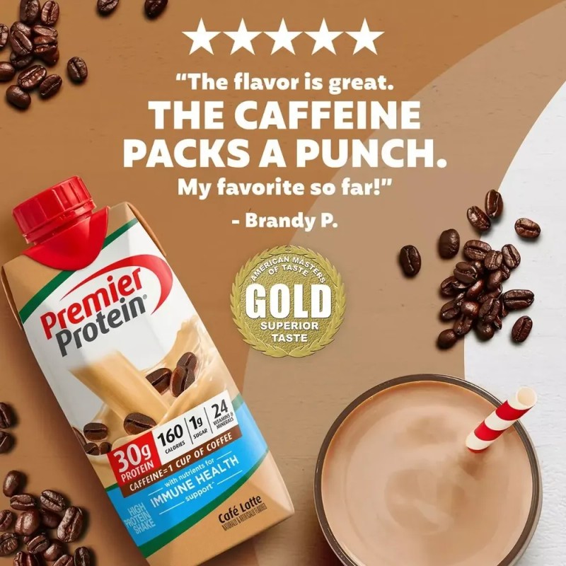 Premier Protein Café Latte Café Latte Pack/15 Malteadas