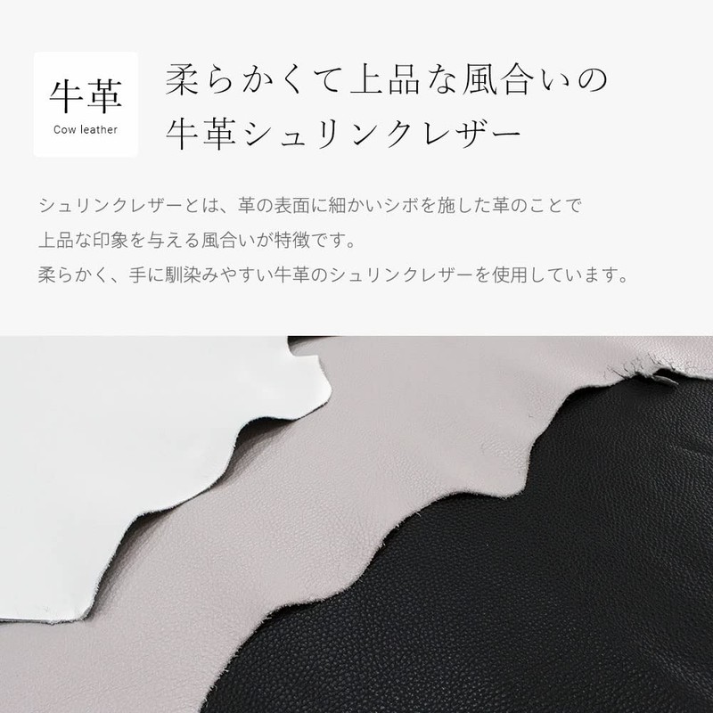 Cosmetic Pouch, Genuine Leather, Made in Japan, Women's, Brand, Large