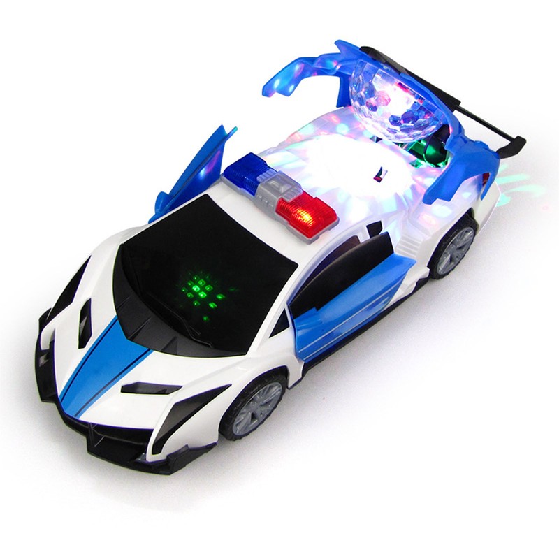 Policed Car with Colorful Light Sounds 360 Speed Drifting Policed