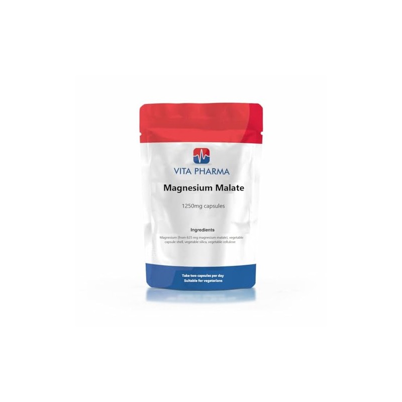 VITA PHARMA Magnesium Malate 1250mg 120 Capsules