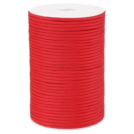 PATIKIL 328FT 550 Paracord, 7 Strand Parachutes Cord Spool 4mm Survival Strong Rope String for Camping Hiking Fishing, Bright Red