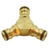Laroal Y Splitter Hose Splitter 3 Way Brass Hose Quick