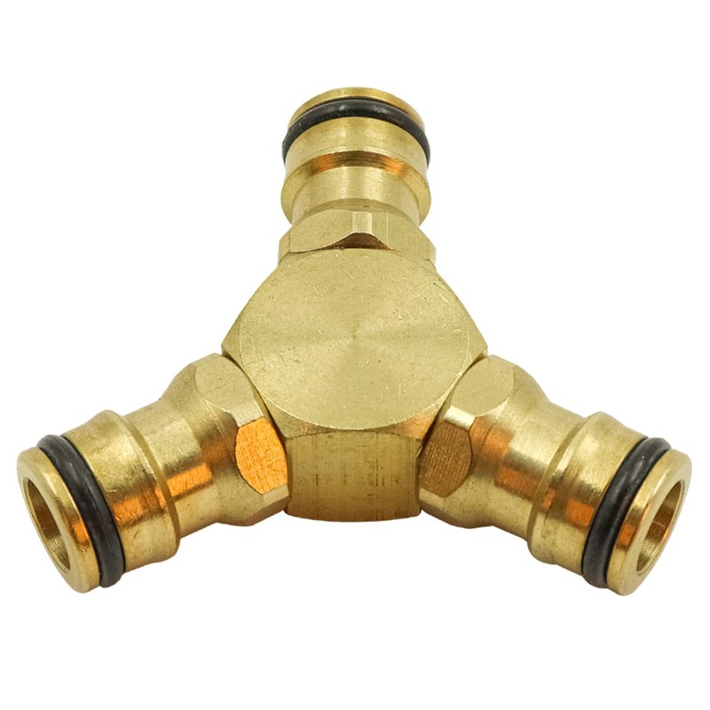 Laroal Y Splitter Hose Splitter 3 Way Brass Hose Quick