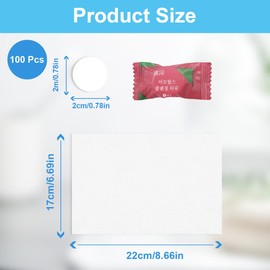 Ruayia Pack of 100 Portable Mini Compressed Towels, Dry Towels in Tablet Shape, Compressed Towels for Travel, Disposable Swell Towel, Used for Home/Beauty/Camping/Sports