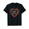 Confetti Hearts Fancy Dress Outfit Carnival Costume Dressed T-Shirt, black