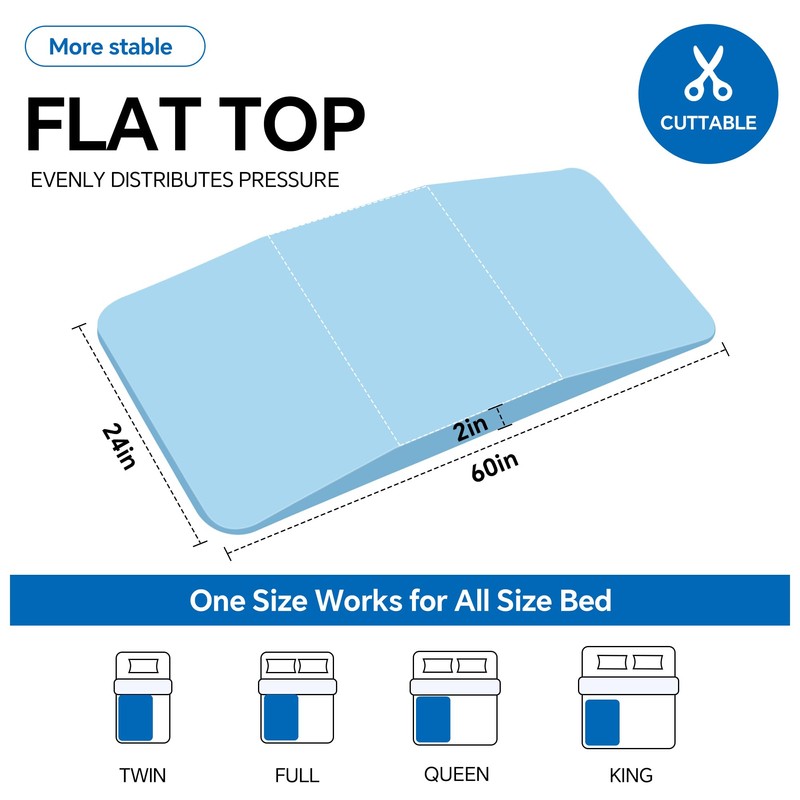 HOMBYS 60" L High Density Sagging Mattress Support with Flat