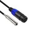 MEIRIYFA Speakon Female to 1/4" Mono Speaker Cable, 6.35mm TS