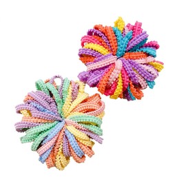 Ezppuu120 Small Hair Bobbles Girls Set 2.5 cm Mini Hair Bobbles Children Soft Colourful Elastic Cable Bobbles Set of 100