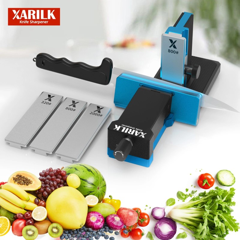 XARILK Upgraded Rolling Knife Sharpener Kit – Adjustable 10 –