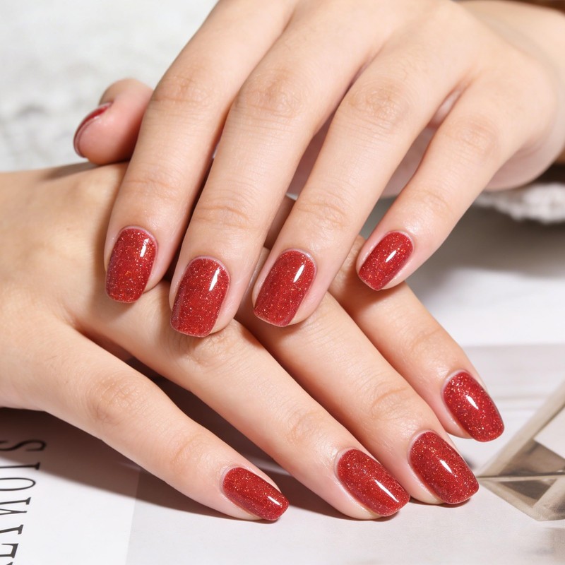 Semi Cured Gel Nail Strips No UV Light Required -