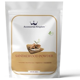 Accessorize Kingdom Sandalwood Herbal Powder for External Use – For DIY Face & Hair Packs | 3.5 oz (100g)