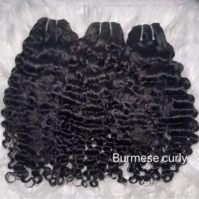 Raw Vietnamese Hair Indonesian Curl Unprocessed Cuticle Aligned Temple Double